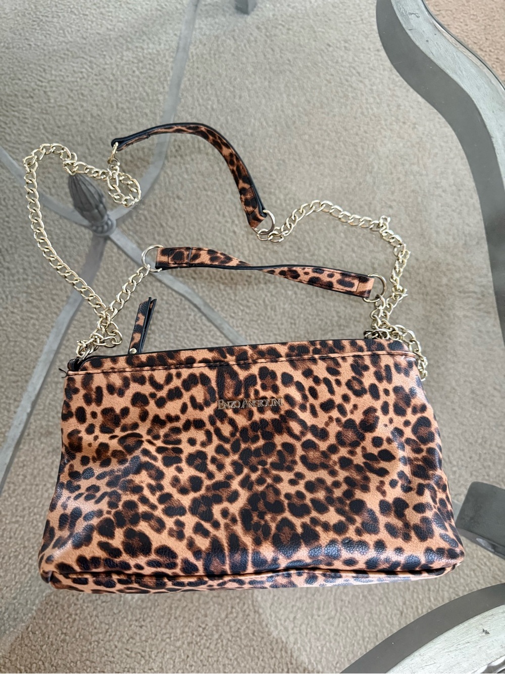 Enzo Angiolini Leopard Crossbody Bag